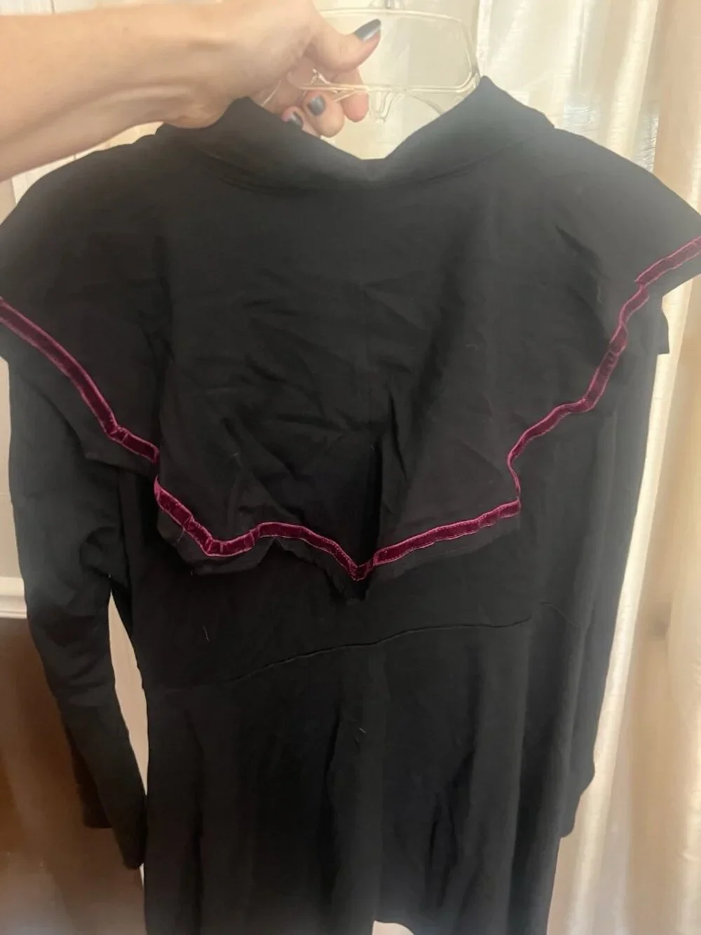 Killstar Bat Collar Black Goth Skater Dress Women’s 2XL.     Ab